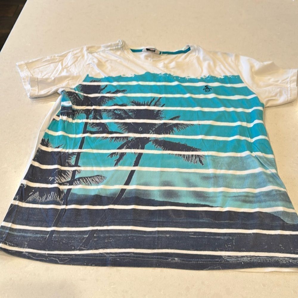 Penguin the original mens size large, vintage, palm trees ocean so cool.